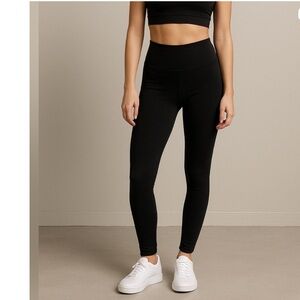 SPANX Black High-Waist Essential Leggings